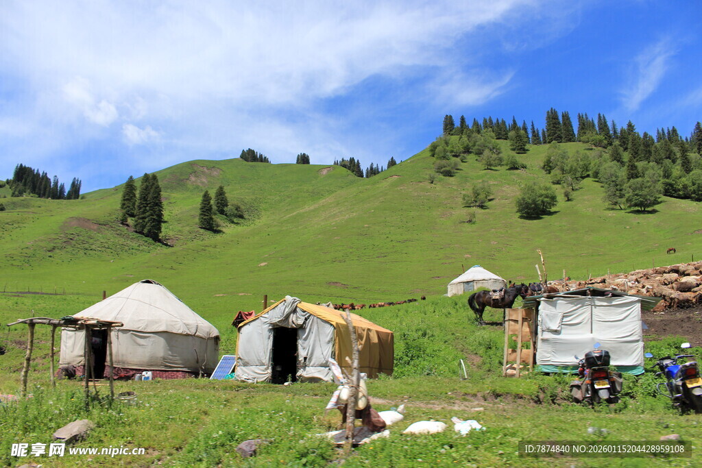 草原上的传统民居与生活