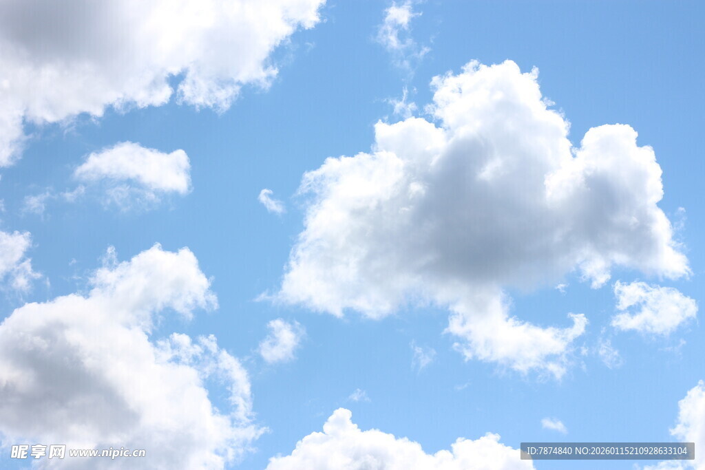 蓝天白云美景