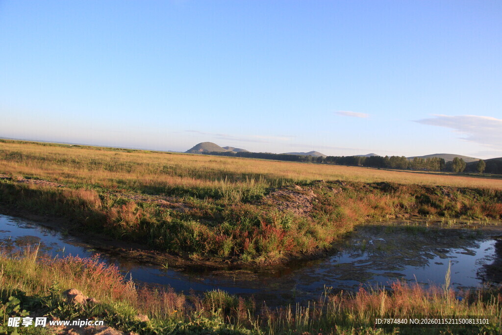 草原湿地风光美景