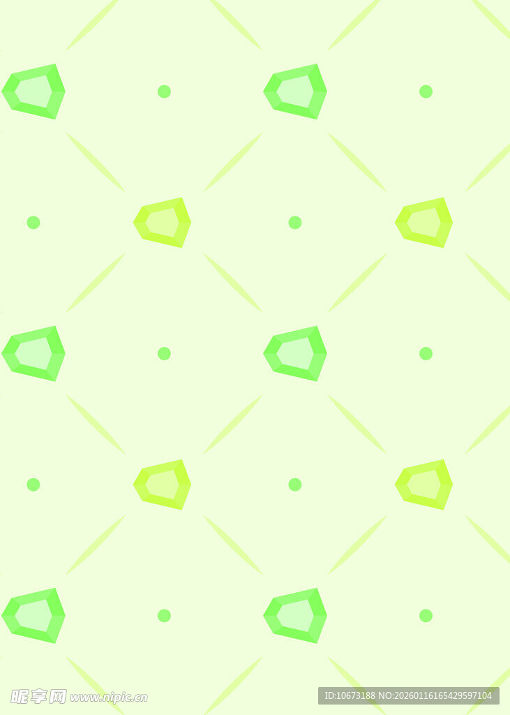清新绿色几何图案背景