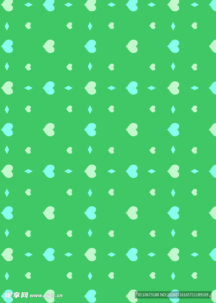 绿色波点清新几何图案