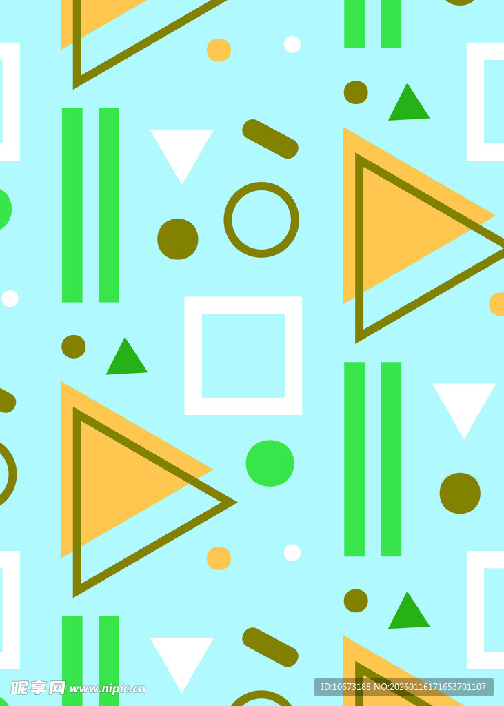 几何图案构成的清新背景