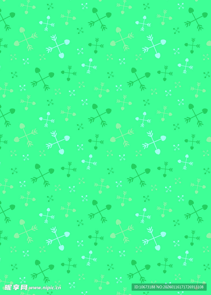 绿色星星图案背景