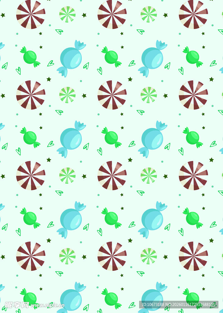 清新碎花图案背景图