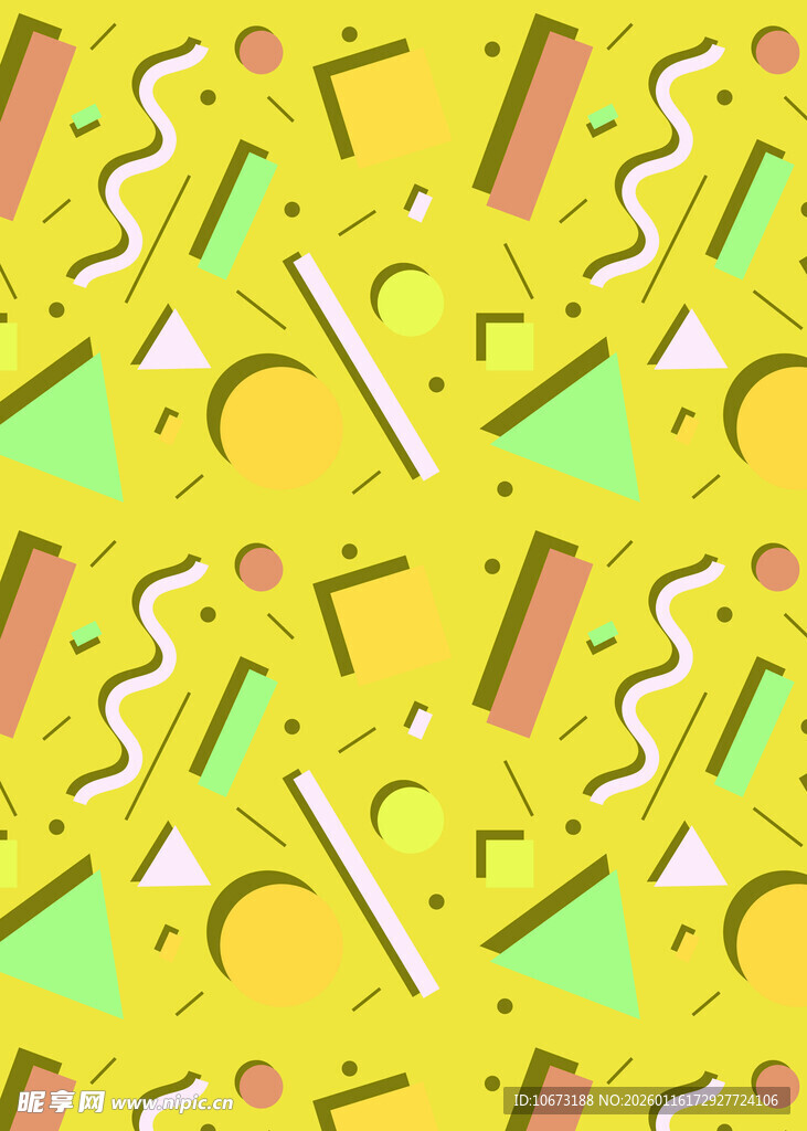 几何图案构成的活力背景