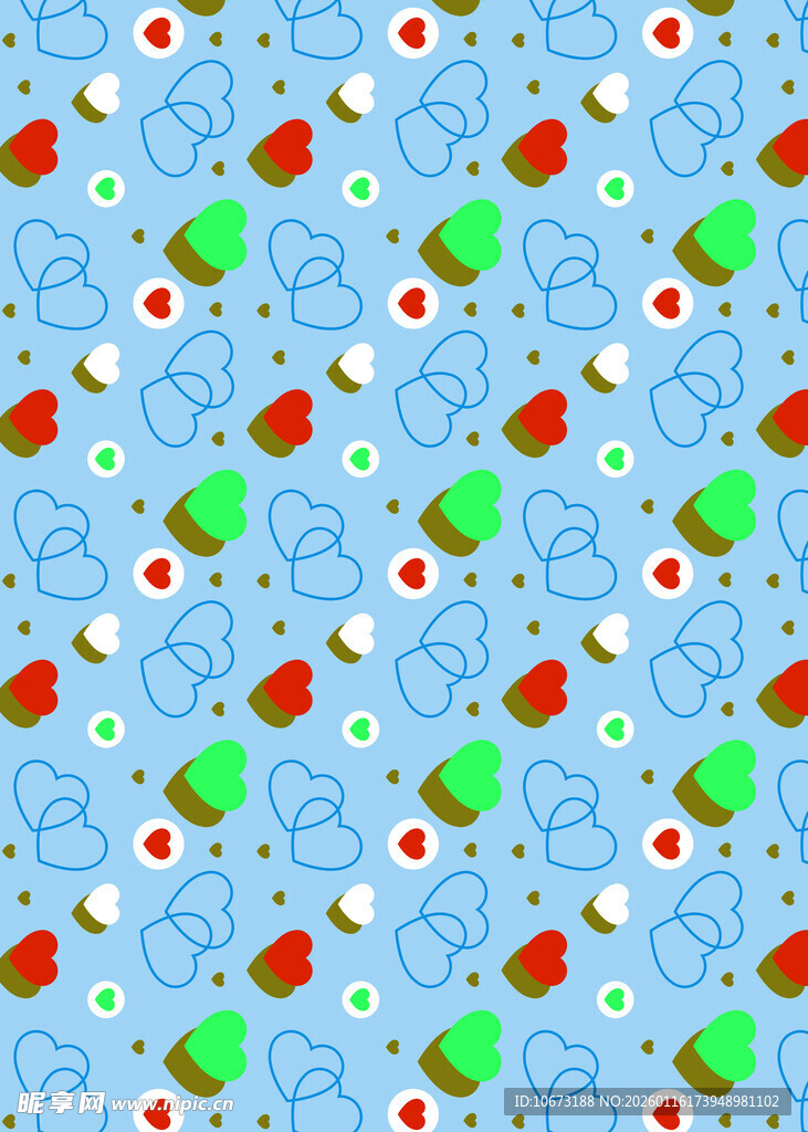 多彩冰淇淋图案背景