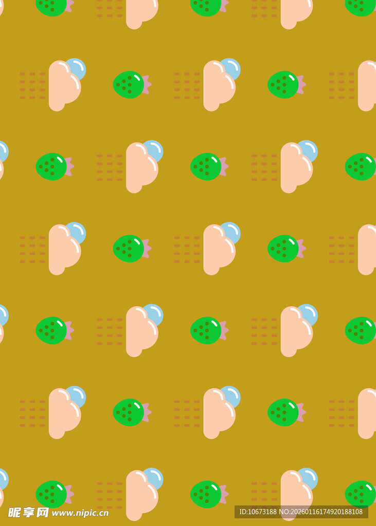 卡通手势图案背景图