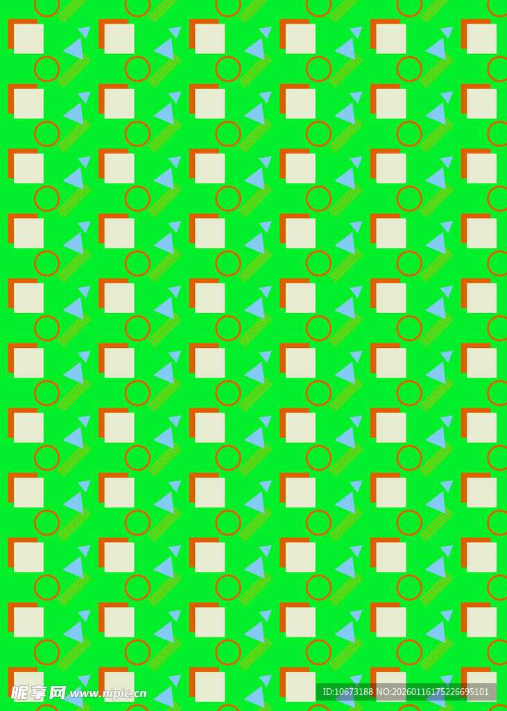 绿色方格几何图案背景