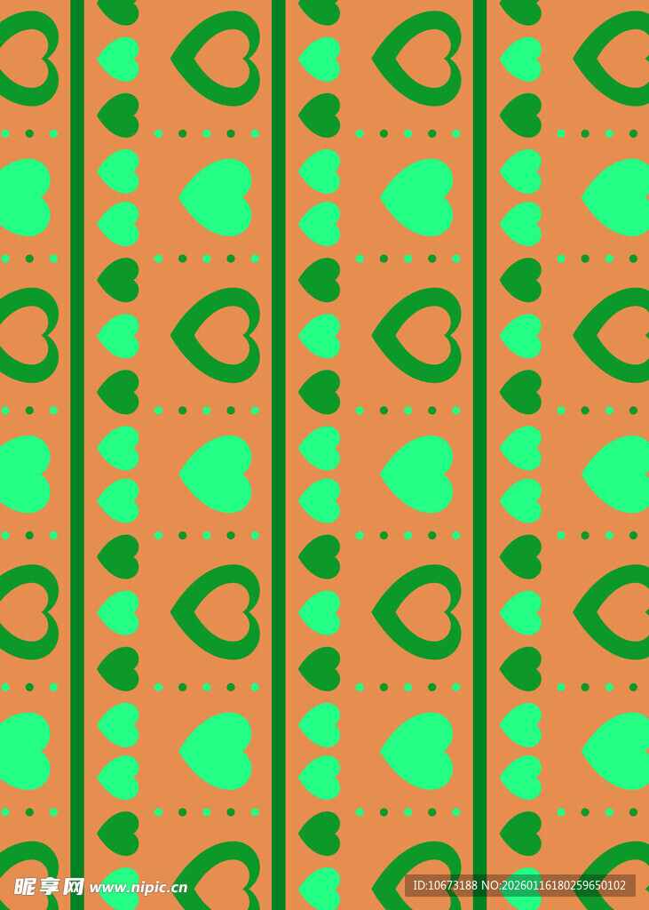 橙绿相间几何图案背景