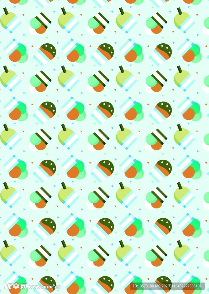 清新水果图案背景