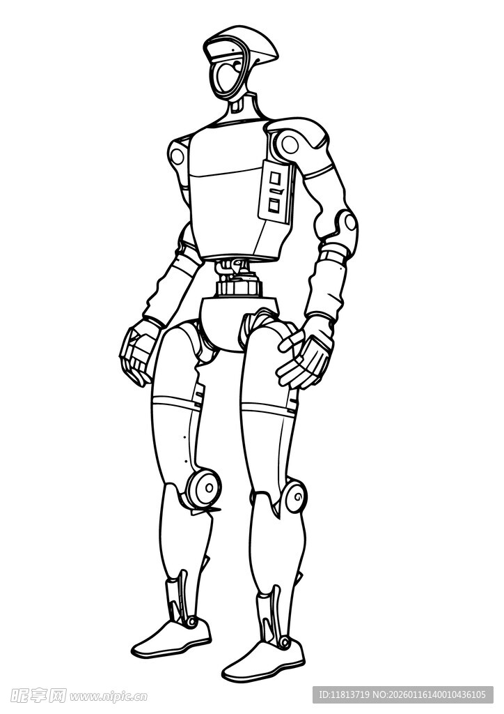 宇树机器人线稿