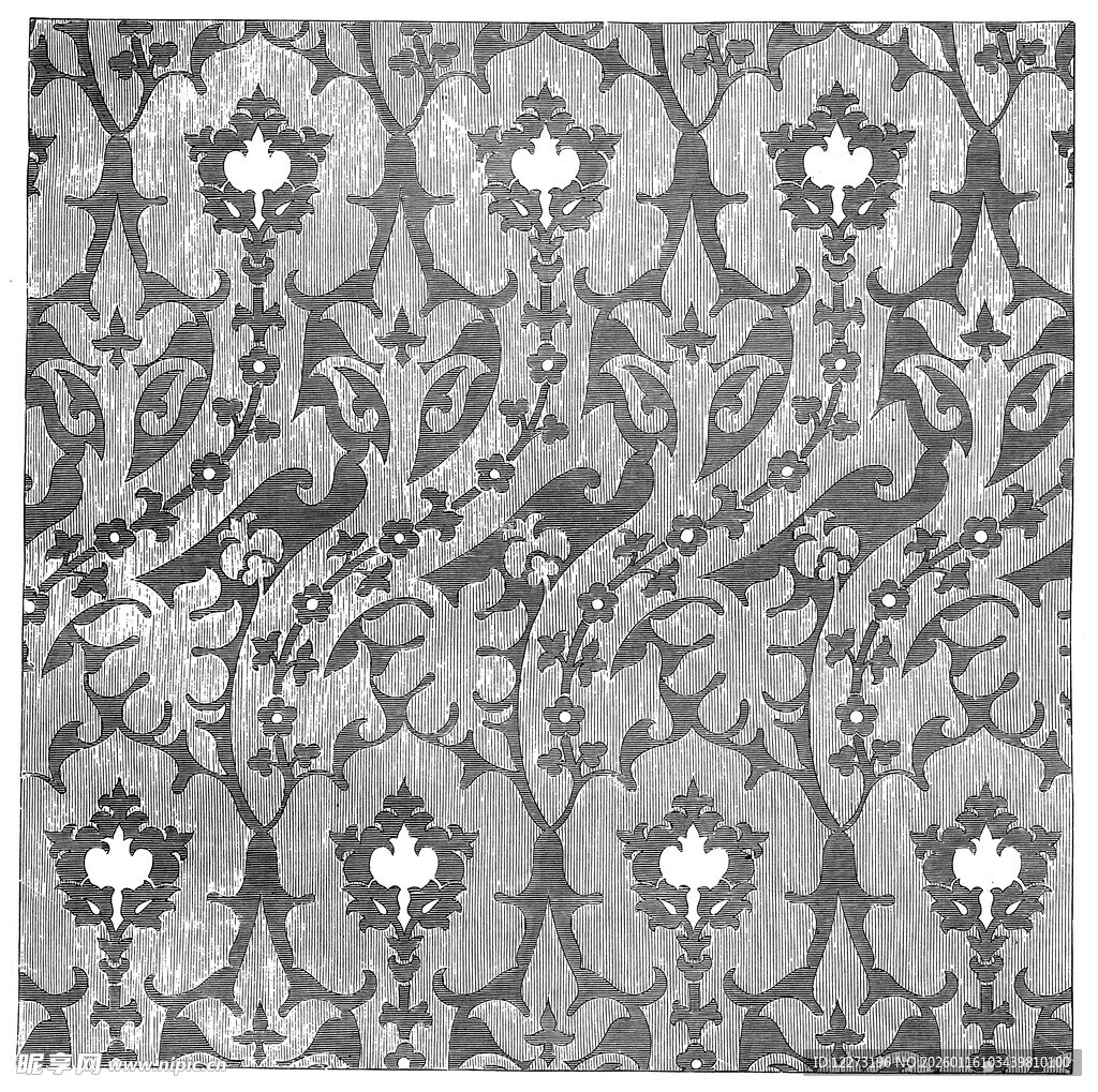 复古花纹图案设计