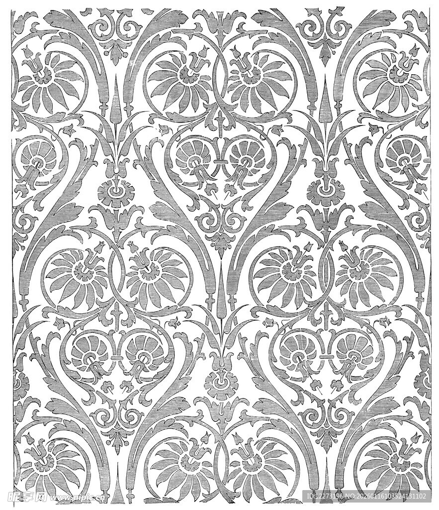 复古花纹图案设计