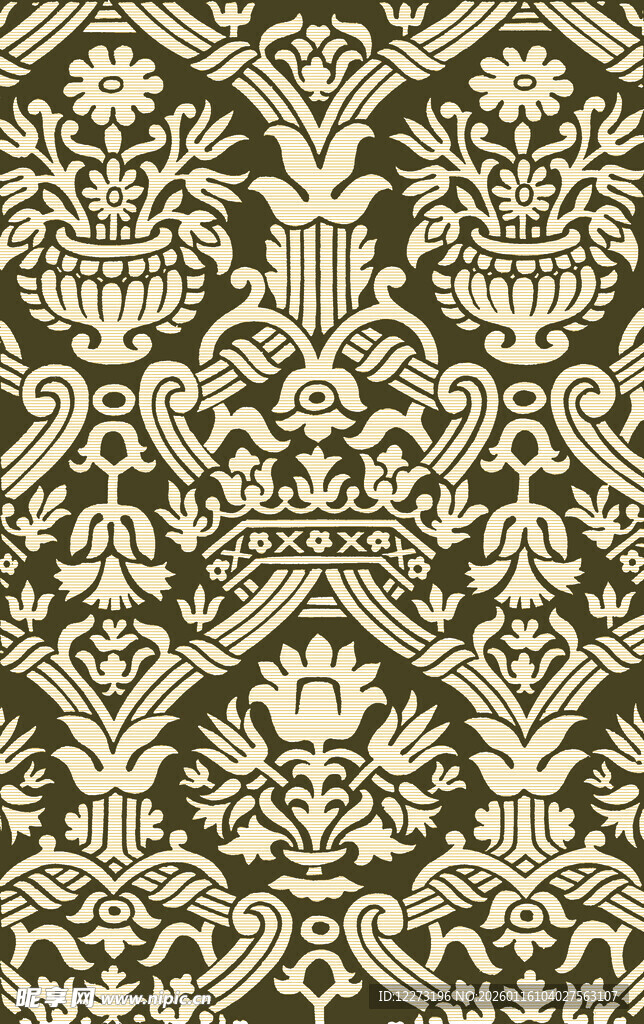 复古花纹图案设计