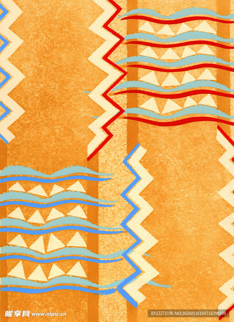 几何图案民族风织物纹理