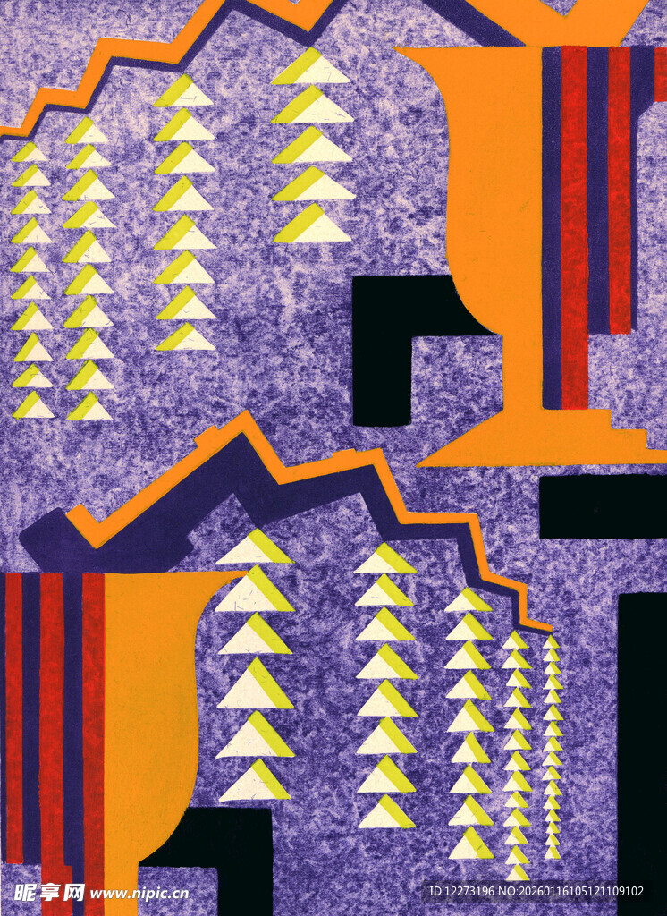 抽象几何建筑图案设计