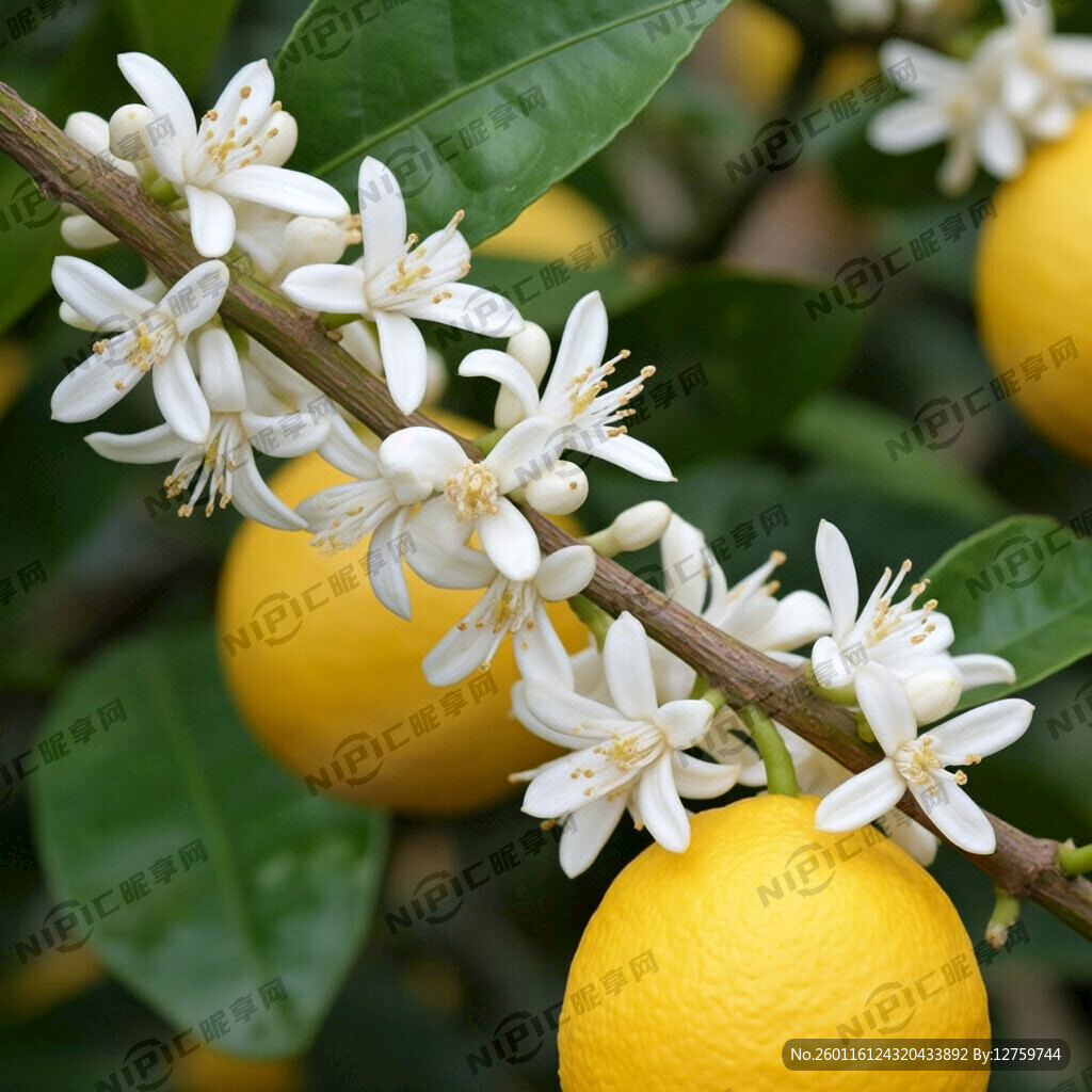 生成一根柠檬树枝