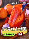 25号红心烟薯烤制诱人
