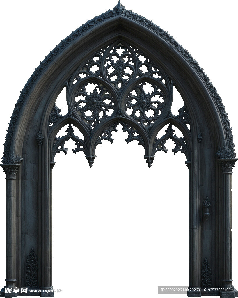 哥特式雕花拱门