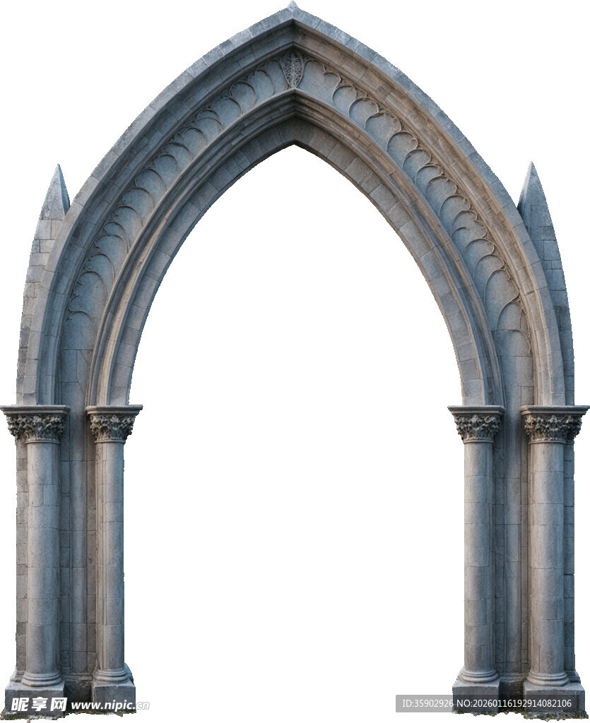 哥特式拱形建筑结构