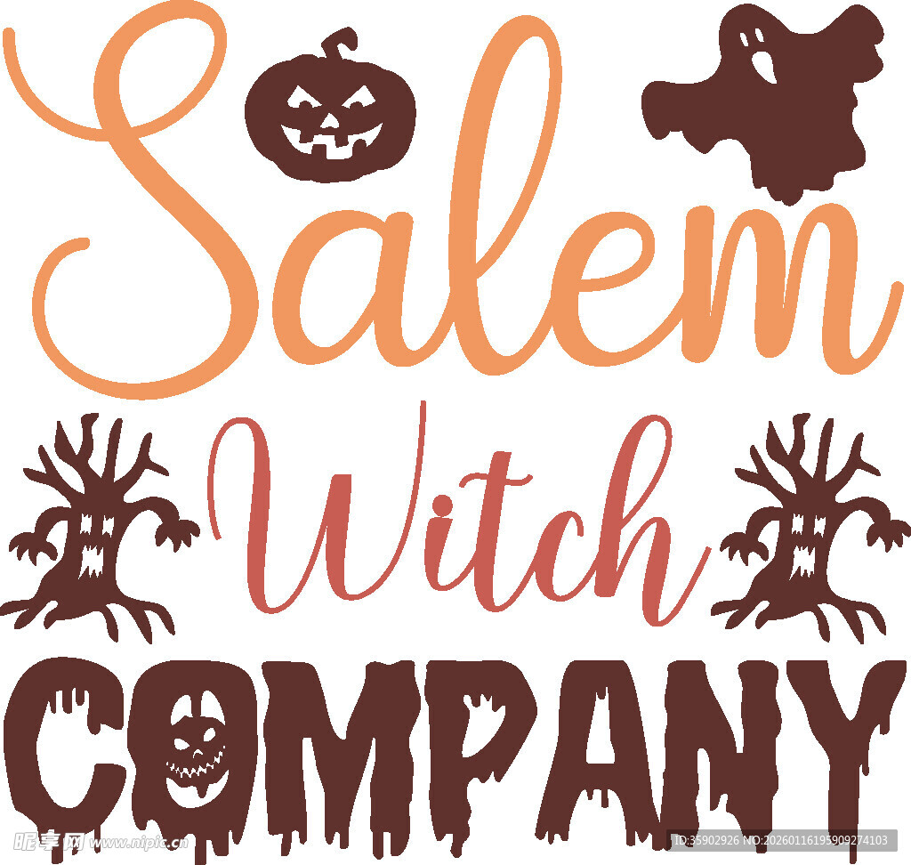 塞勒姆女巫公司标志元素
