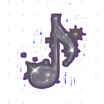 金属质感音乐符号图标