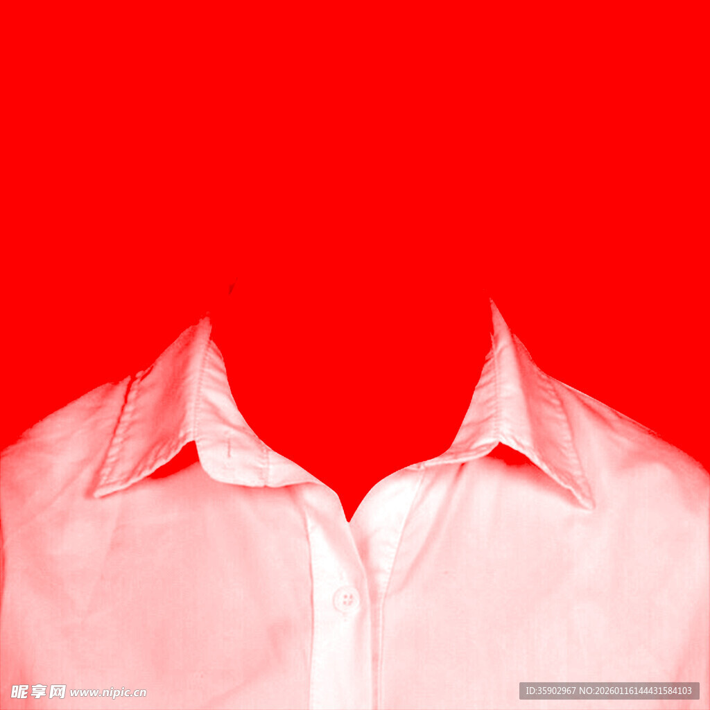 粉色衬衫衣领特写