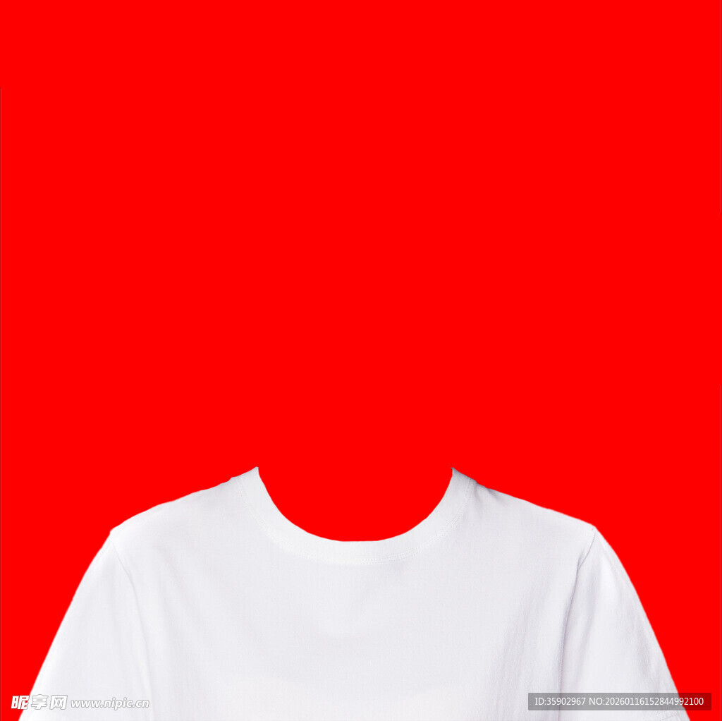 白色T恤展示图