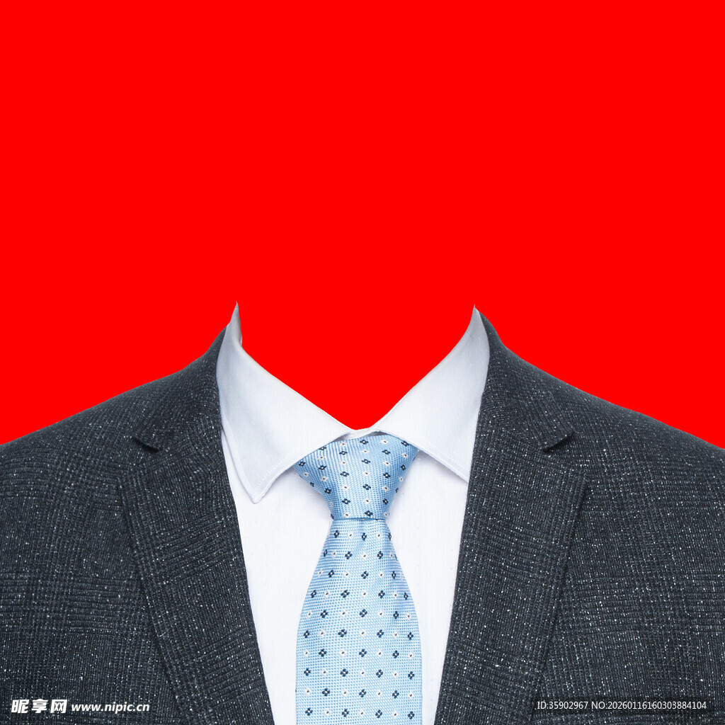 男士商务西装领带搭配展示