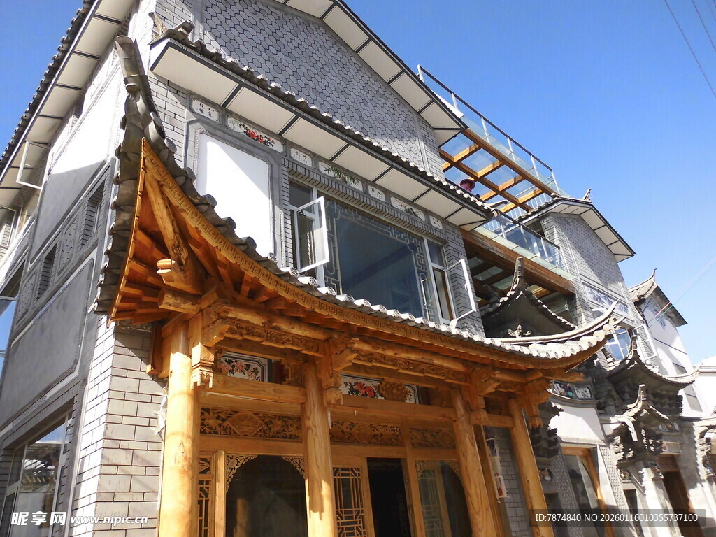 中式传统风格建筑外观