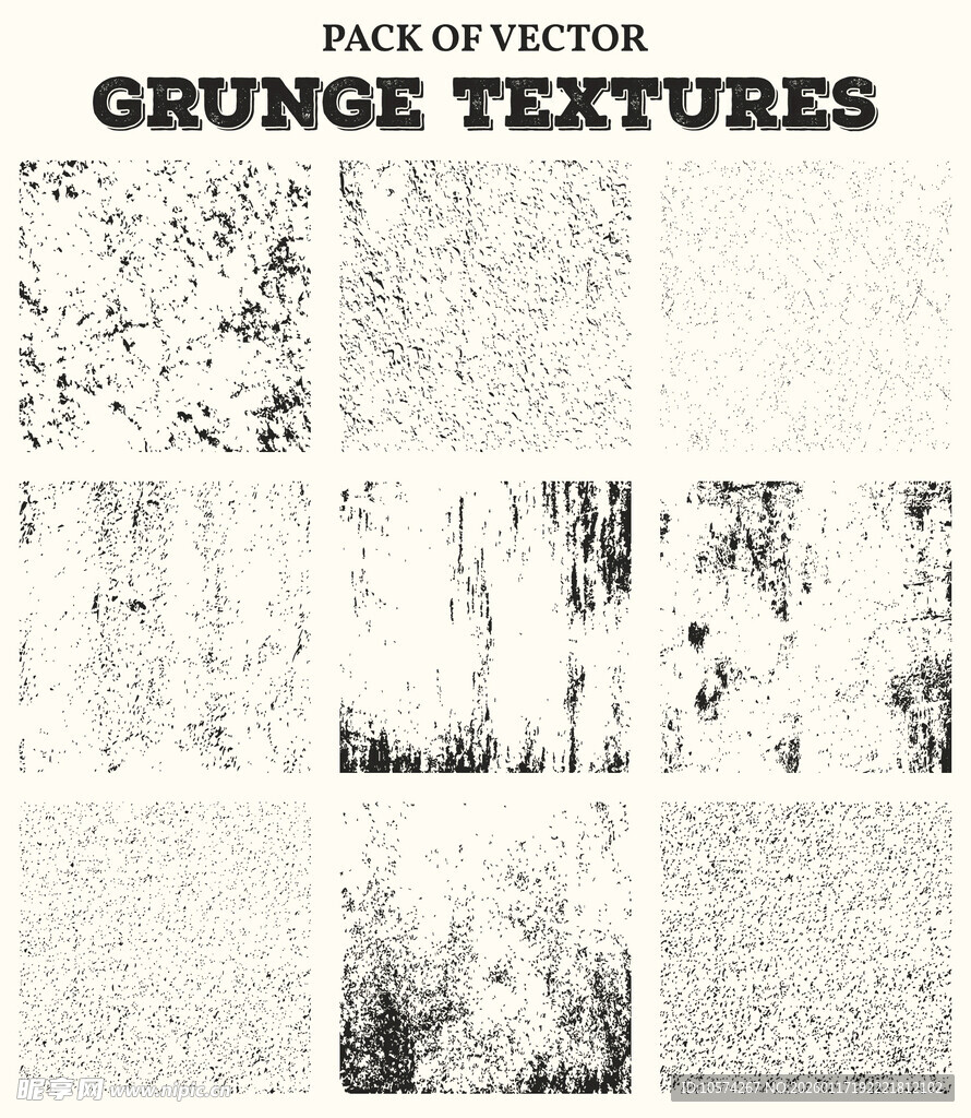 复古矢量脏旧纹理素材