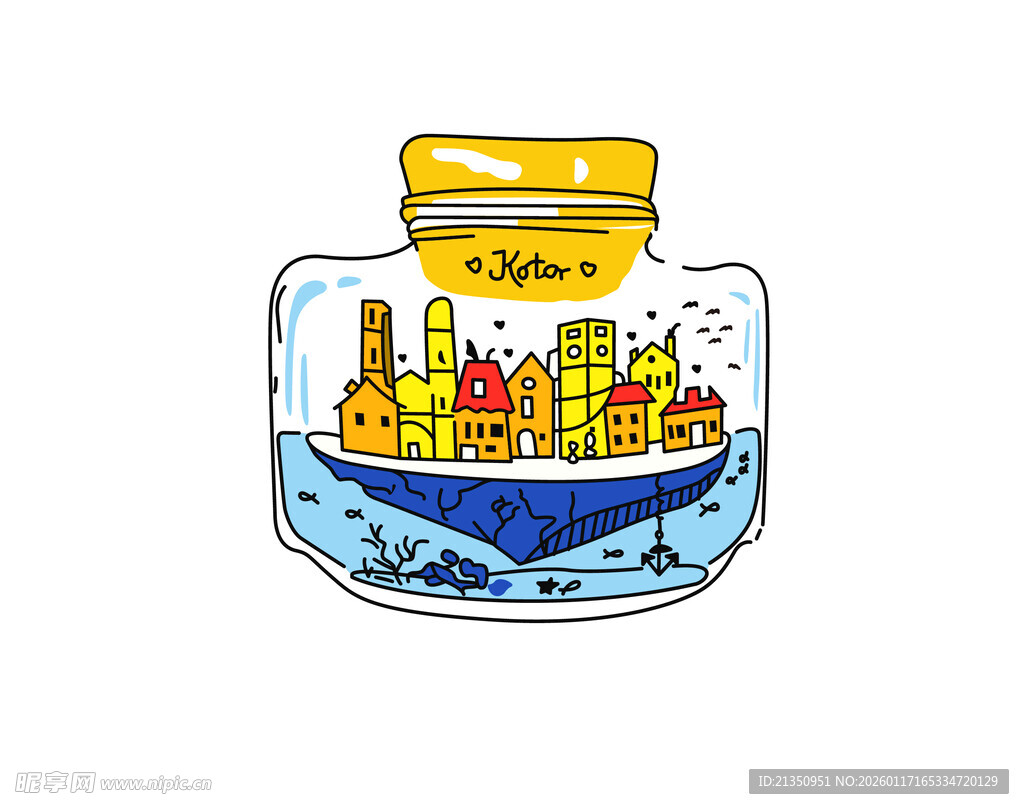 罐中梦幻城市景观