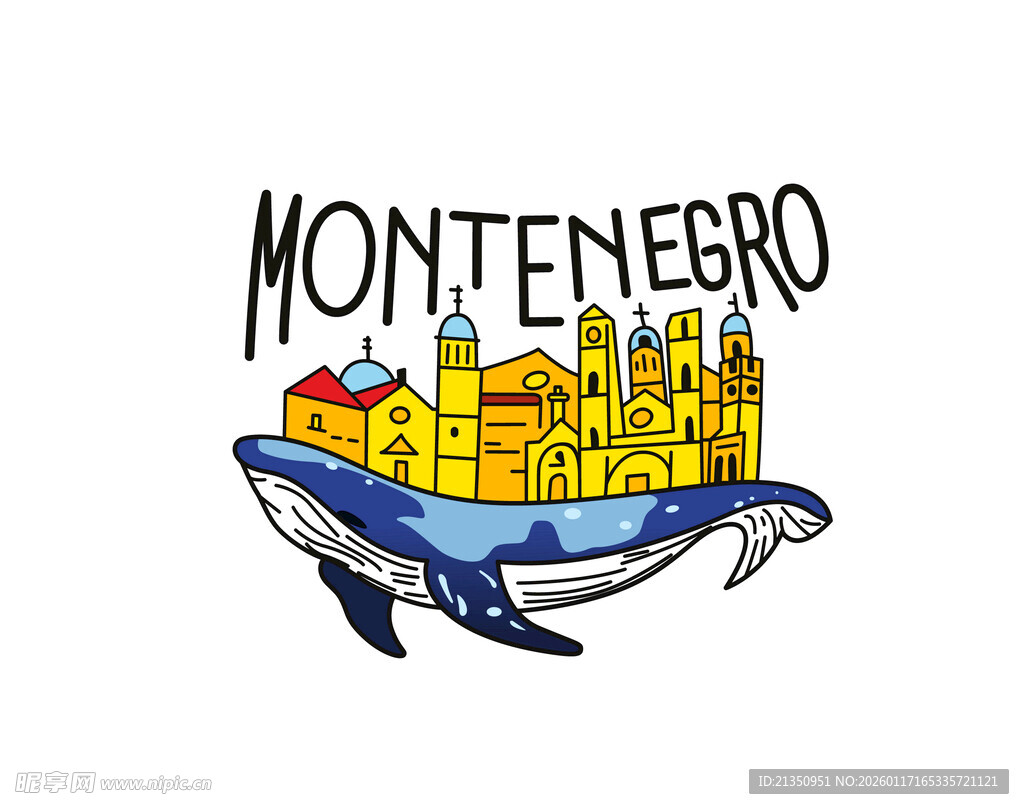 鲸鱼驮起的梦幻之城