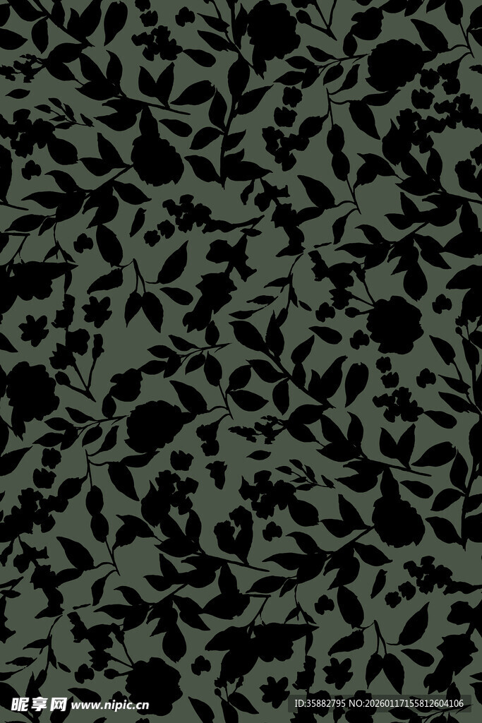 深绿迷彩花纹图案