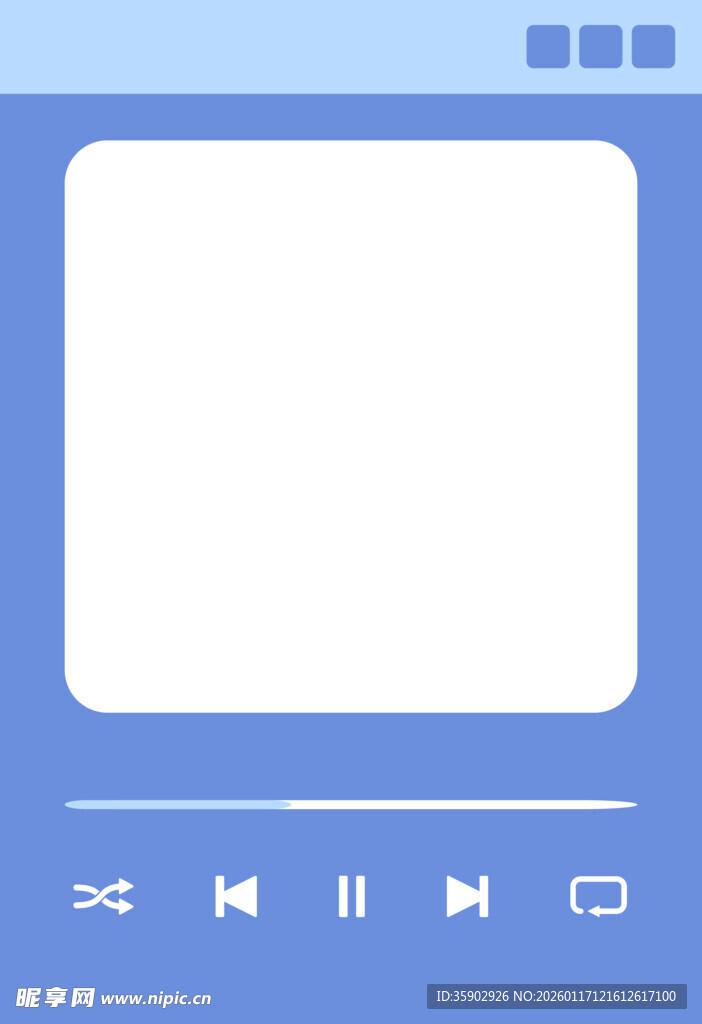 简洁播放器界面预览