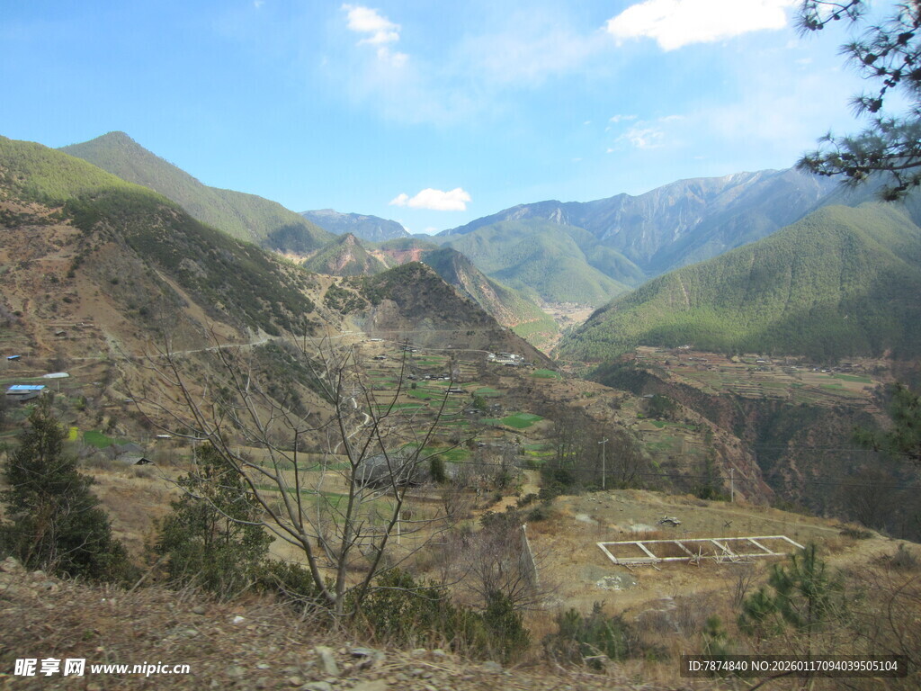 山间风景 自然秀丽之景