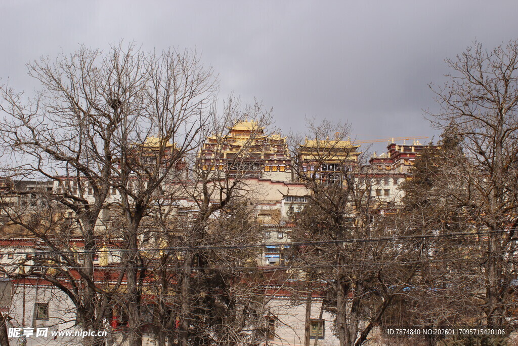 拉萨布达拉宫远景