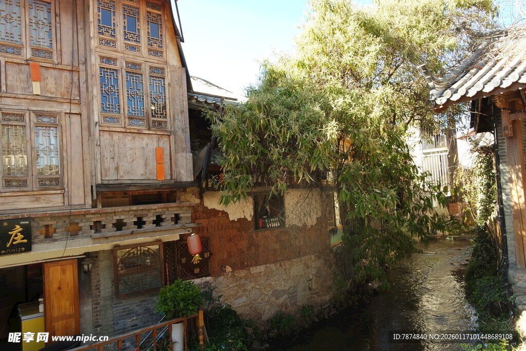 古巷水乡民居风景