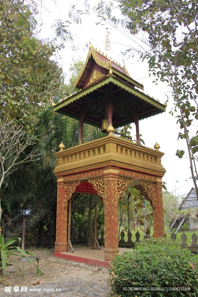 中式古典凉亭景观