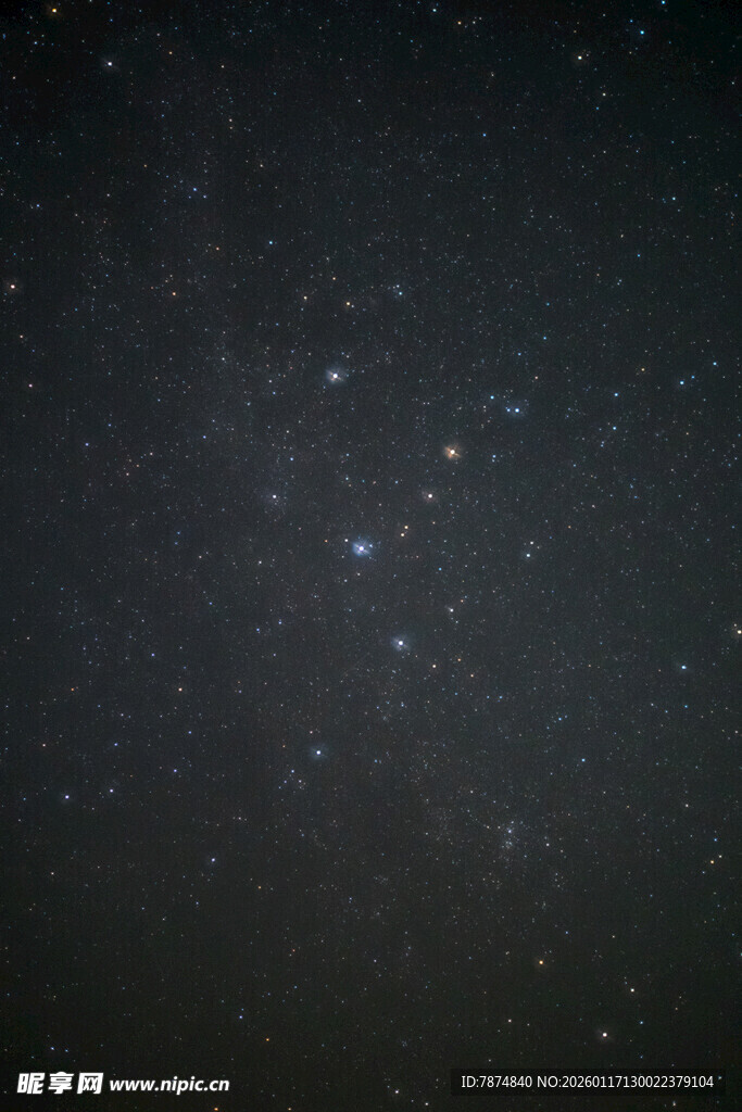 夜空中闪烁的点点繁星