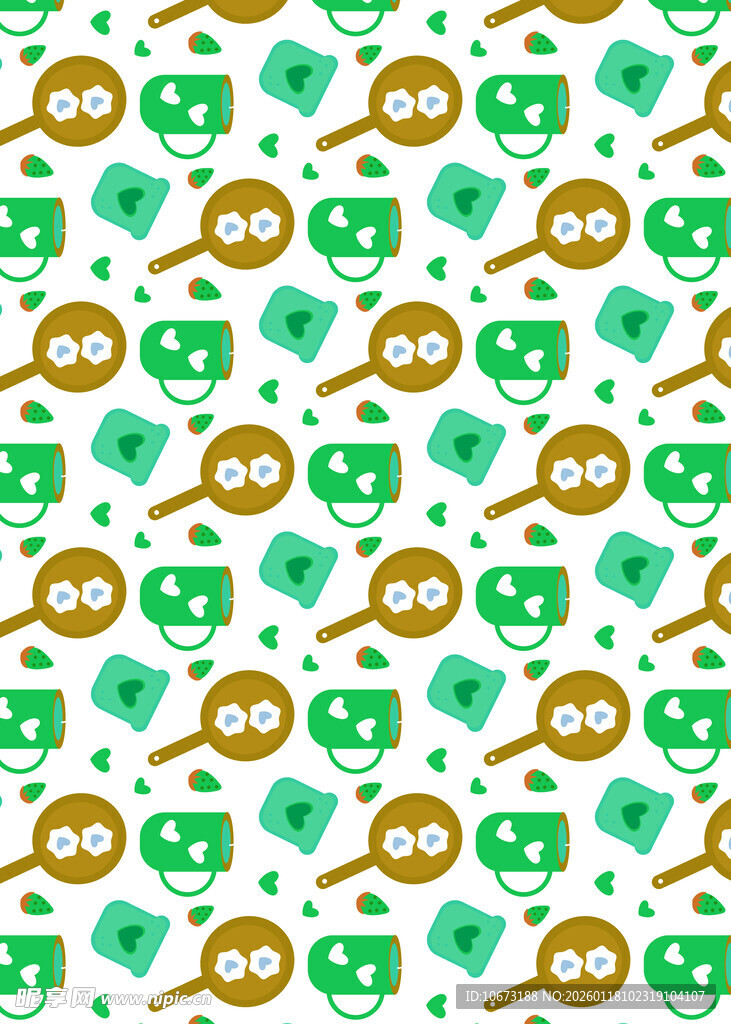 卡通风格面具图案背景