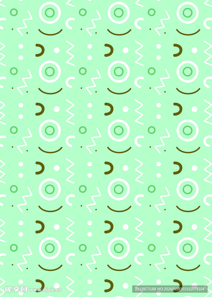 浅绿色圆圈图案背景