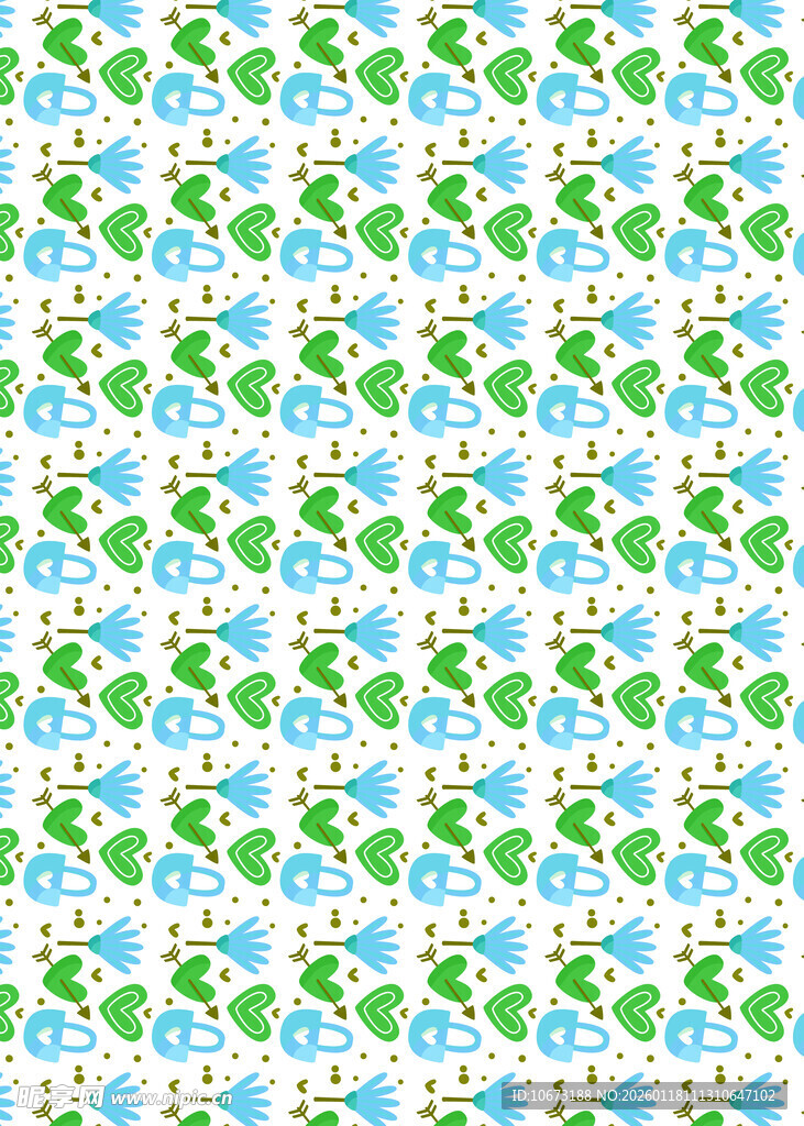 清新花卉图案背景