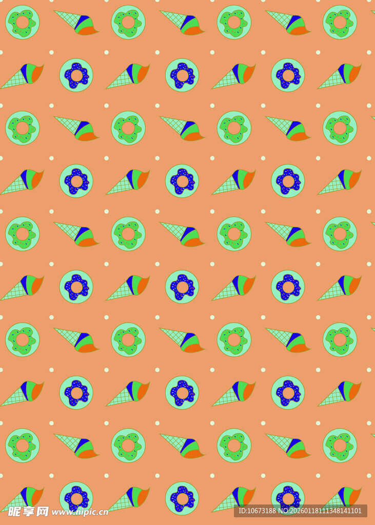 多彩水果图案背景纹理