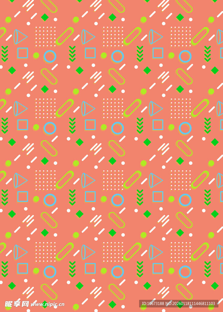 橙色几何图案背景纹理