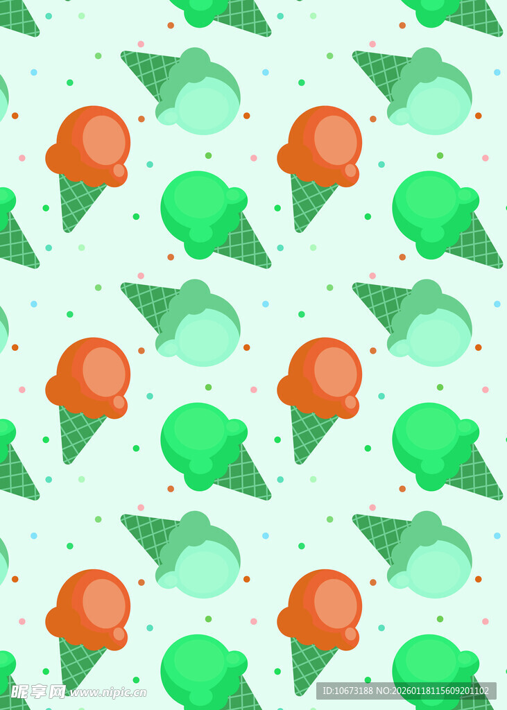 清新水果图案背景纹理