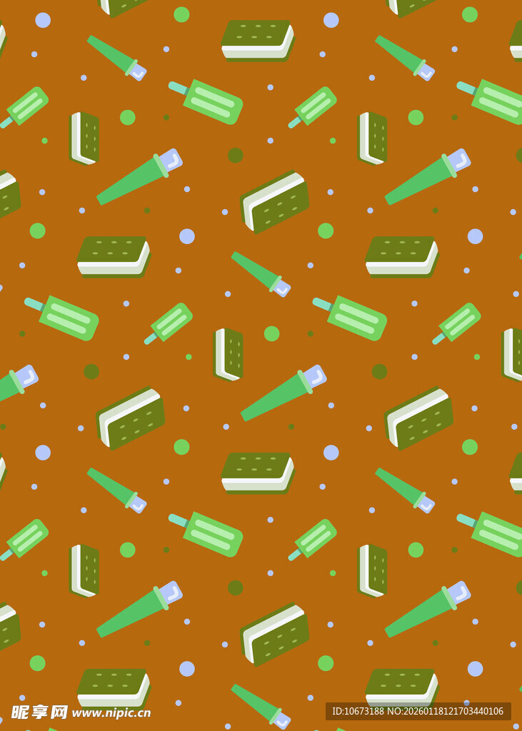 橙色背景糖果图案纹理