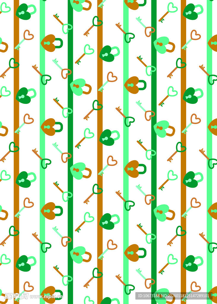 清新条纹花卉图案背景