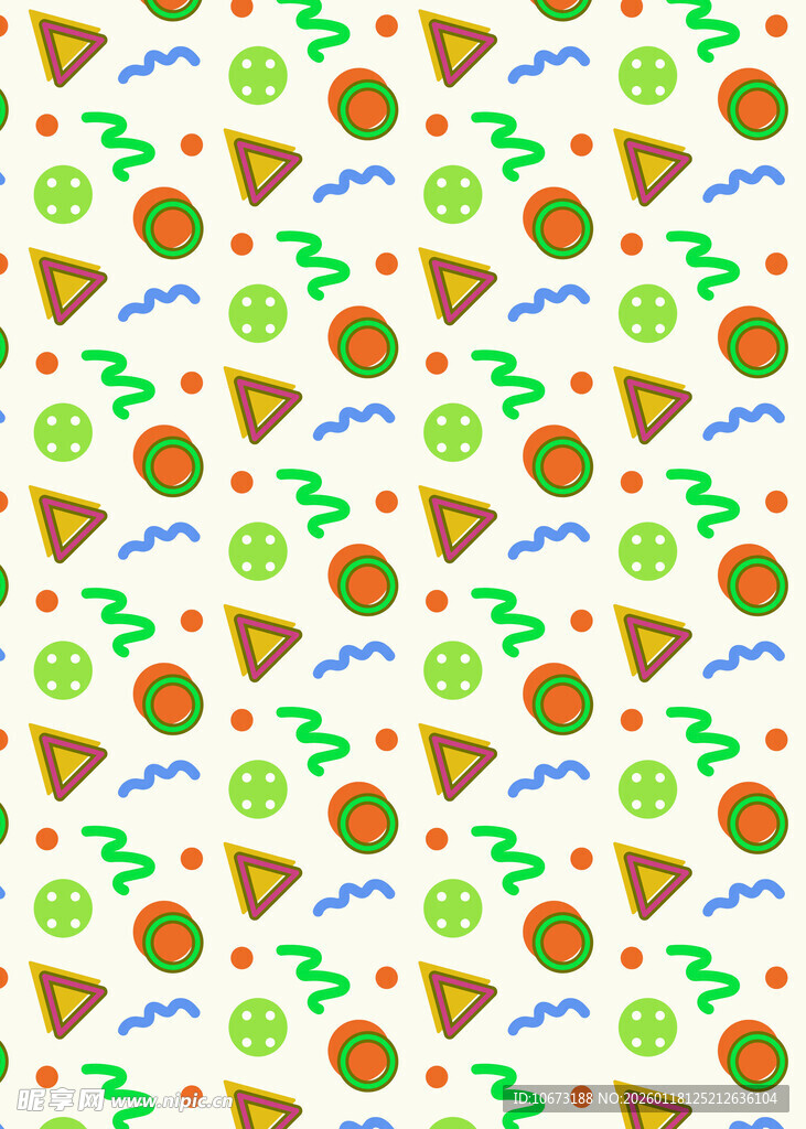 多彩几何图案背景纹理