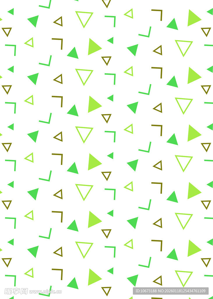 绿色几何图案无缝背景图